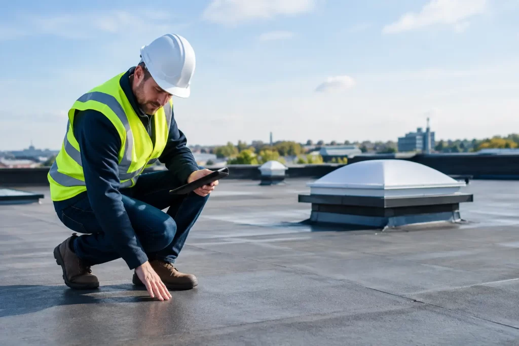 Commercial Flat Roof Refurbishment Planning