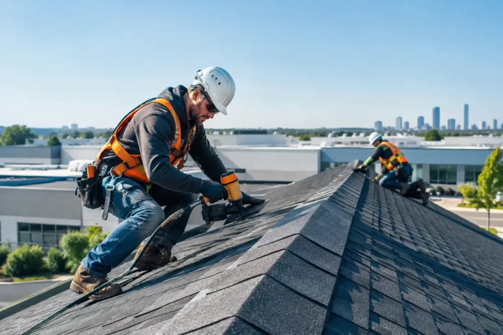 Commercial Pitched Roofing for Busy Sites