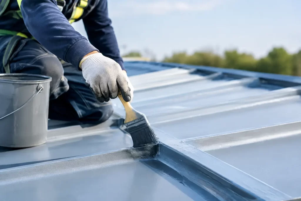 Cut Edge Corrosion Treatment for Metal Roofs